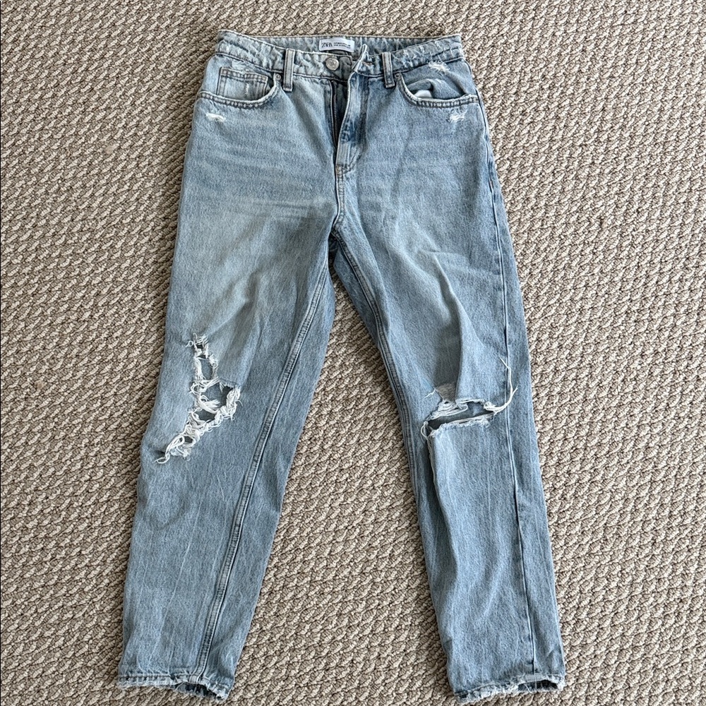 Zara Light Blue Denim Jeans